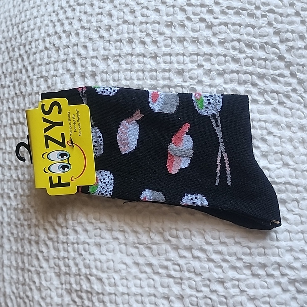 3/$20 Foozy Funny Sushi Socks